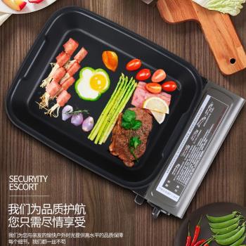 小號碳鍋羊肉專用鍋烤魚爐脈鮮卡式爐戶外便攜瓦斯防風紙包魚鍋