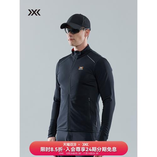 X-BIONIC 海貍仿生全拉鏈開衫 男士訓練運動外套/中間層抓絨衛衣