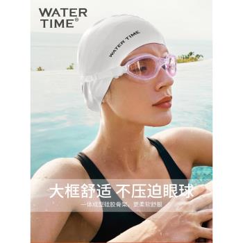 WaterTime泳鏡防水防霧高畫質女游泳鏡近視游泳眼鏡泳帽套裝專業男