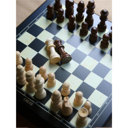 綺路國際象棋小學生木質游戲棋迷你便攜實木棋子兒童益智生日禮物