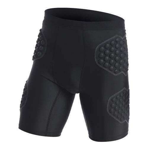 守門員服防撞防摩擦輕便鏟球褲黑色五分短褲內穿大火足球掌柜推薦