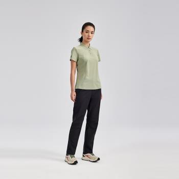 凱樂石戶外速干運動POLO衫夏季透氣翻領上衣防曬寬松短袖T恤女款