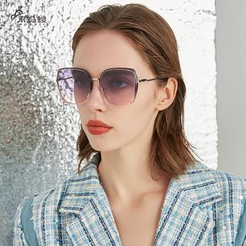 太陽鏡女2022新款潮偏光防紫外線時尚墨鏡網紅大臉顯瘦開車眼鏡夏