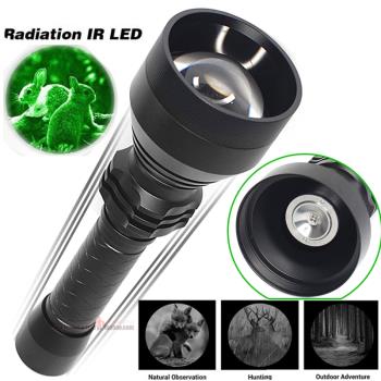 10紅外線850/940NM夜視儀補光燈 監控相機光源 LED調焦遠射手電筒