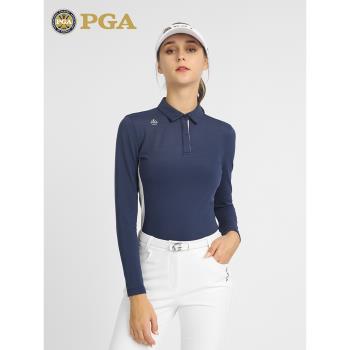 2025美國PGA高爾夫女裝秋冬高階女士衣服褲子上衣長褲T恤POLO套裝