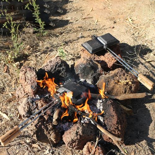 澳大利亞otrail 帕尼尼肉餅雙面烤三明治鑄鐵煎鍋烘焙烤夾烤盤