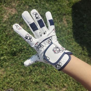 韓國高爾夫球手套兒童golf男童女童左右雙手佈防曬防滑耐磨舒適