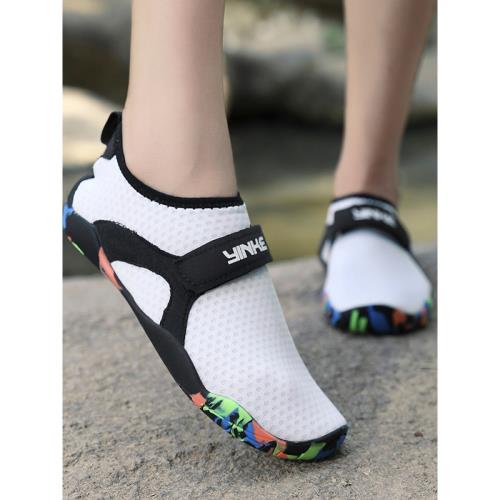 沙灘鞋成人男女涉水防滑潛水襪情侶浮潛游泳鞋赤足跑步機瑜伽軟鞋