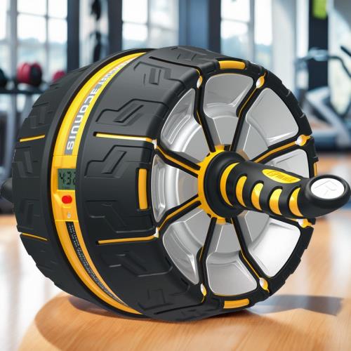 美國若賽健腹輪巨輪收腹卷腹初學者滾輪男女靜音專業自動回彈器材