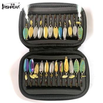 FISHPEAK改裝飛蠅鉤飛旋瓜子亮片路亞餌2.5-5克套裝平振隕石微物