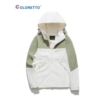 戶外沖鋒衣男女款防風防水薄款夾克外套2023夏季新款情侶登山服