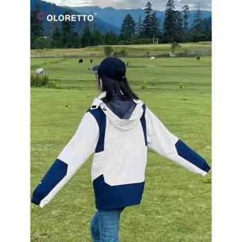 沖鋒衣女款三合一高階感春秋季新款戶外防風防水外套男情侶登山服