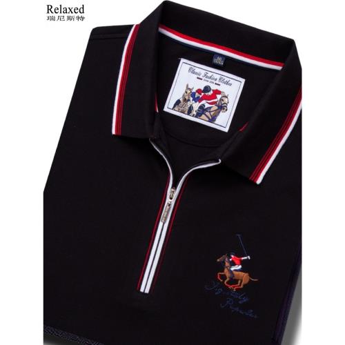 高爾夫球服飾男裝長袖半拉鏈翻領T恤純棉GOLF服裝球衣POLO衫上衣