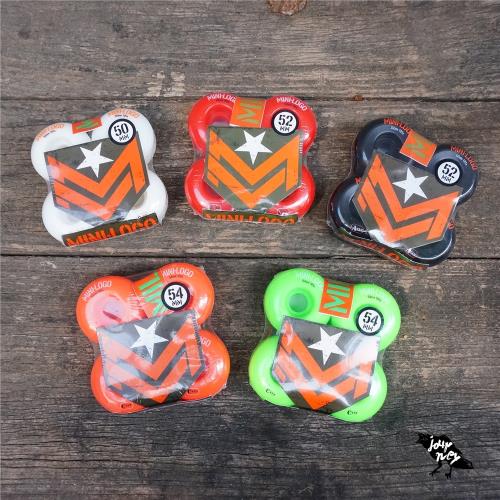 美國MINILOGO滑板輪子雙翹動作街式特技四輪板硬窄輪505254MM101A