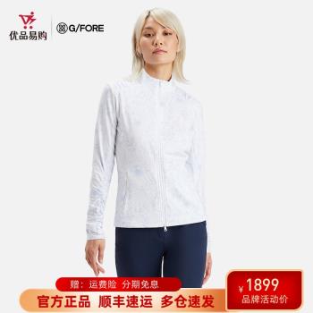 G/FORE秋季新款女士印花長袖高爾夫G4運動上衣