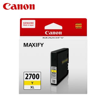 【CANON】PGI-2700XL 黃色 原廠盒裝墨水匣 PGI2700XL 適iB4070 iB4170