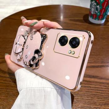 適用oppoA57手機殼oppo保護A57矽膠套5G全包防摔opa可愛軟殼opopa女潮oopoa網紅opooa帶鏡子支架0pp0新款575g