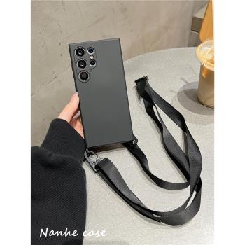 適用三星s25ultra手機殼s24u全包s25edge液態矽膠軟殼s23+s22plus是韓系原創s21fe的a52a32可斜挎小眾不撞款