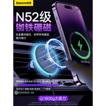倍思無線充電器專用車載手機支架