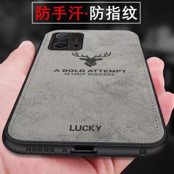適用小米11T內建車載磁吸片布紋掛繩手機殼11TPro全包防摔保護套