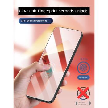 【無孔無黑邊】適用魅族21Pro鋼化膜魅族20手機膜meizu21全屏超聲波指紋解鎖官方新款20por高畫質保護貼膜防摔