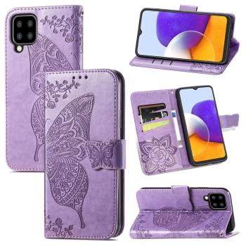 適用三星A15手機殼galaxy A55保護皮套A22/A23/A24/A25防摔A13/A14軟A34/A35全包邊A54花之蝶翻蓋式