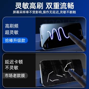 適用蘋果13鋼化膜iphone14promax防窺12pro全屏max覆蓋mini手機ip貼膜pm十三防偷窺por十四p防窺膜十二新款剛