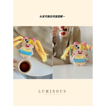 軟殼立體矽膠卡通少女款可愛蘋果