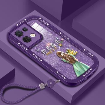 適用於OPPOReno9手機殼reno9pro保護套Reno8創意reno8pro時尚8pro+網紅新款女潮個性閃粉矽膠簡約軟殼高階感