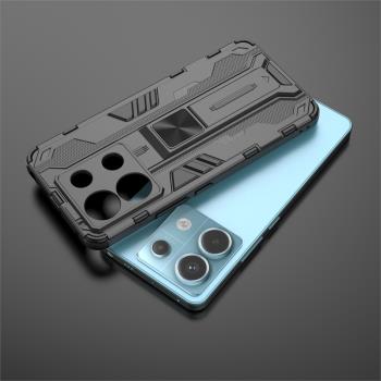 適用小米PocoX6Pro手機殼全包鏡頭xiaomi矽膠保護套pocox6氣囊抗摔隱形磁吸收納支架Poco男士X6軟硬外殼六Por