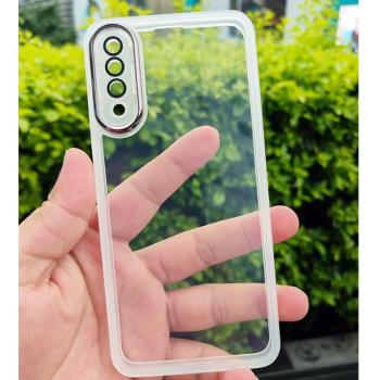 適用三星A20S手機殼新款自帶鏡頭膜SM-A2070矽膠保護套Galaxy A50超薄透明A30S全包防摔3星a50s簡約A507F男女
