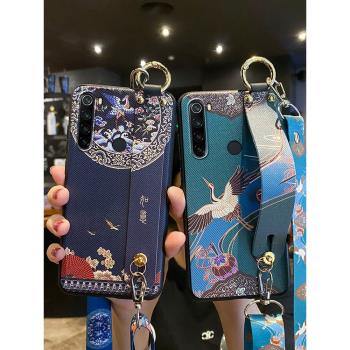適用小米紅米note8手機殼如意腕帶note7保護矽膠套note7pro全包note8pro外note防摔軟殼por男Redmi女個性創意