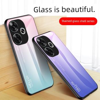 適用小米pocof6pro手機殼新款玻璃殼poco f6矽膠保護套防摔全包xiaomi彩繪外殼poco f6por網紅男女mi米pocof6