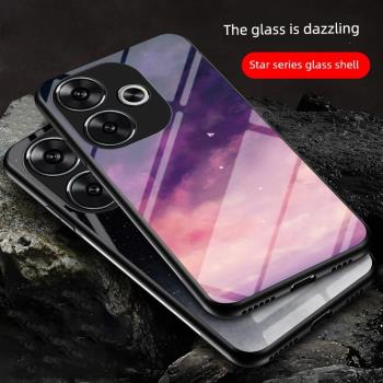 適用小米pocof6pro手機殼全包防摔poco f6創意星空彩繪玻璃殼xiaomi矽膠保護套poco f6por個性女款mi米pocof6