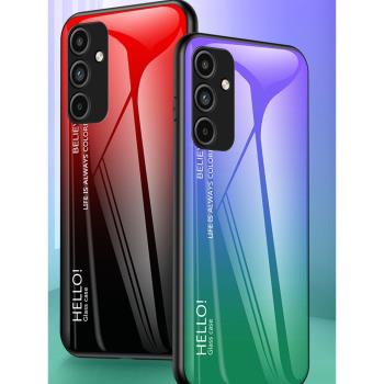 適用三星A15手機殼新品創意彩繪玻璃殼SM-A155F全包防摔GalaxyA15矽膠保護套3星a15網紅潮牌個性男女款軟外殼