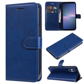 適用Sony索尼Xperia10V/1V/5V手機殼1/5/10iii保護皮套1/5/10 IV防摔軟全包邊男女款簡約純色翻蓋式