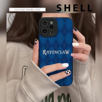 IPJ拉文克勞學院適用15蘋果13手機殼iphone12新xs max歐美個性小眾11 pro max哈利波特簡約稜格7/8plus矽膠14