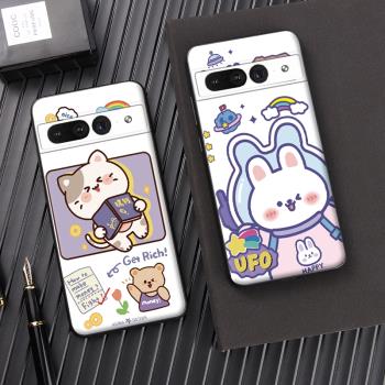 適用谷歌Pixel8手機殼Pixel7pro軟矽膠保護套日系卡通Pixel 6輕薄防摔簡約男Pixel7pro全包邊網紅可愛女款ins