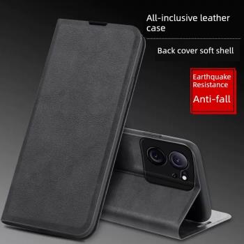 適用小米13T手機殼膜Xiaomi13TPro翻蓋式皮套redmi k60至尊版雙面全包防摔紅米k60ultra折疊插卡支架簡約男款