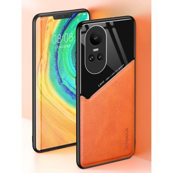 適用OPPO Reno10海外版手機殼全包鏡頭opporeno10pro國際矽膠保護套CPH2531防摔皮紋套軟外殼0pp0奢華男女款