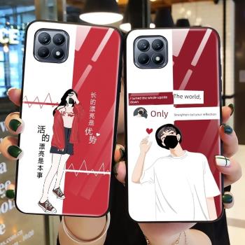 適用opporeno4se手機殼oppo reno 4se保護矽膠套全包防摔REN04SE超薄玻璃軟殼潮男女款0pp0r個性創意網紅日韓