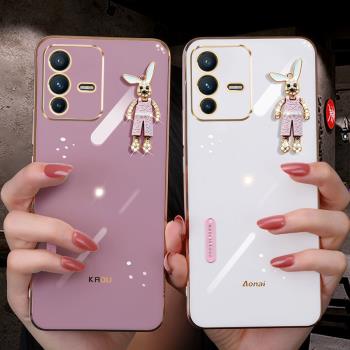適用VIVO V23手機殼5G全包鏡頭保護套vivov23pro可愛公仔少女新款V2132矽膠軟套v23e個性創意por潮牌卡通2130