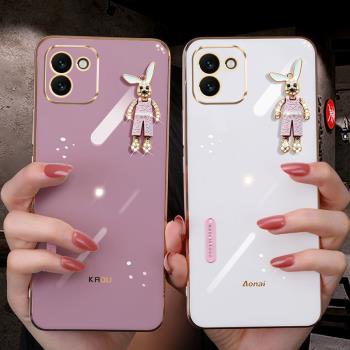 適用三星A03手機殼全包鏡頭Galaxy A03S矽膠保護套SM-A035F卡通可愛公仔兔子3星A03潮牌小眾女生款a30s軟外殼