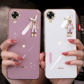適用Oppo A17手機殼0ppoa17k創意可愛公仔opopa17卡通新款少女opoa17矽膠軟套a17k保護鏡頭全包OPPOA17個性潮