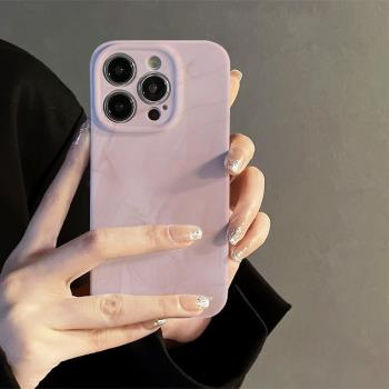 適用蘋果14手機殼新款創意小眾粉色暈染iphone14pro高階感13promax全包防摔12p菲林保護套11女生網紅十四情侶