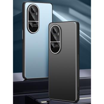 【自帶鏡頭膜】適用oppo reno10手機殼鋁合金屬10pro曲面屏保護套10por新款簡約rone10男生5g全包防摔外殼薄