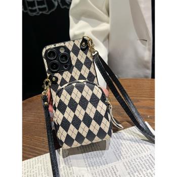 紅米k60手機殼note12 turbo新女款時尚k50pro+斜挎NOTE11Tpro大容量k40s口紅K60pro鑰匙卡包k60e防摔5g保護套
