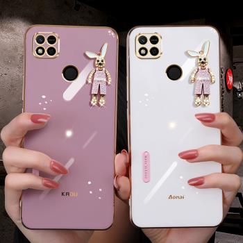 適用小米紅米10C手機殼矽膠保護套redmi10c全包鏡頭超薄防摔220333QBI個性可愛少女款紅迷十C創意公仔外殼1oc