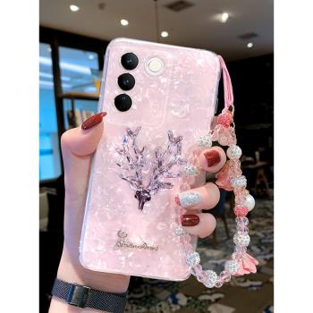 適用於vivoS16手機殼女款潮牌vivo新款S16pro全包防摔超薄個性奢華S16E保護套矽膠軟殼時尚水鉆s16外殼帶掛繩