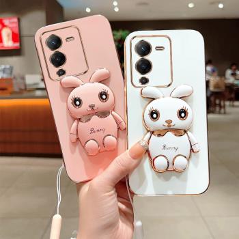 適用vivoS15手機殼vivo s15pro兔年新款s15e矽膠V2203A保護套vivos全包V2207A防摔por軟外殼viv0網紅男女s15